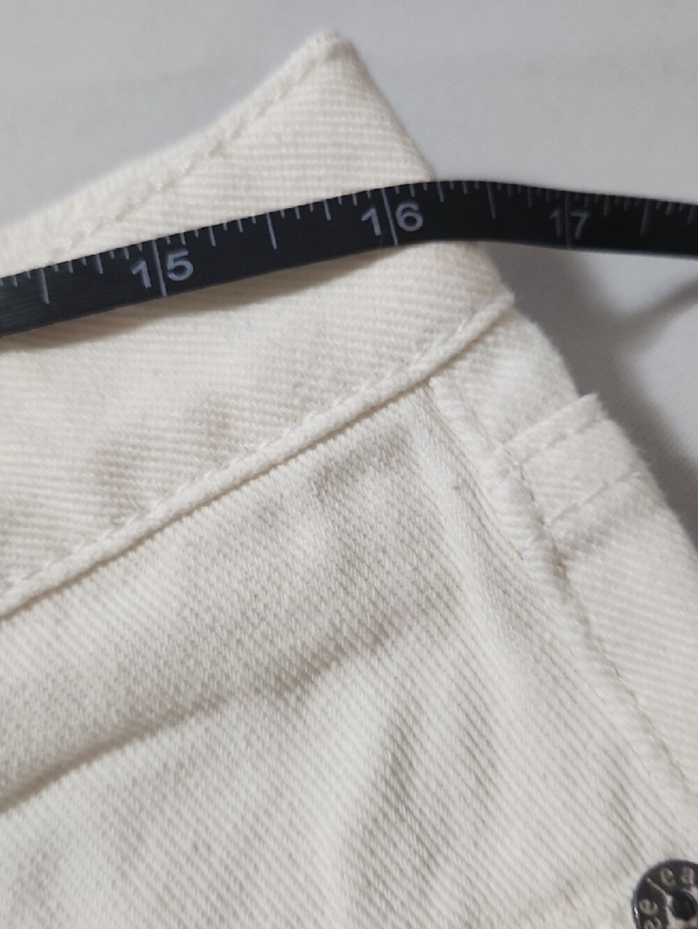 Umgee White Denim Mini Skirt - Clean White With Beautiful Embroidery - Picture 7 of 13